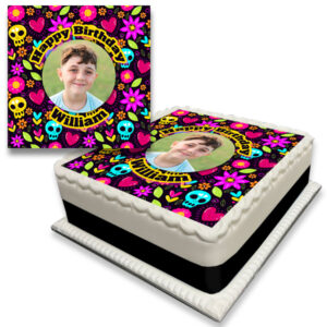 Dia De Muertos Photo Cake