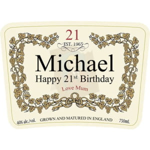 Edible Custom Hennessy Bottle Label 2020