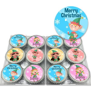 Elves Christmas Cupcakes Delivered