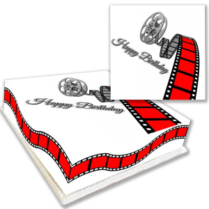 Film Reel Photo Canvas Cake Image