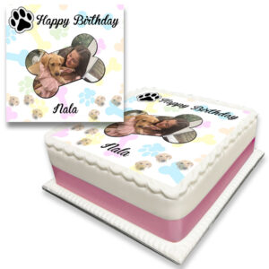 Golden Labrador Photo Cake