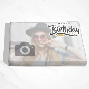 Happy birthday photo mini cake