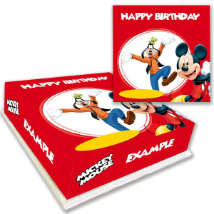 Personalised Simple Mickey Mouse Birthday Cake