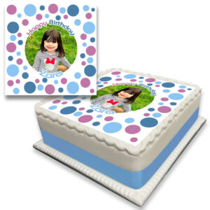 Polka Dot Photo Cake