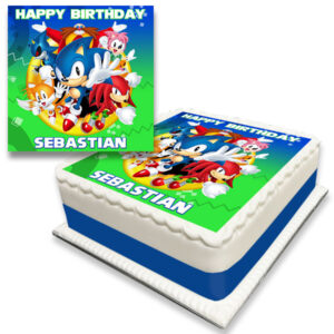 Sonic Text Cake