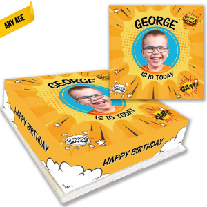 YellowSuperheroPhotoCakeImage