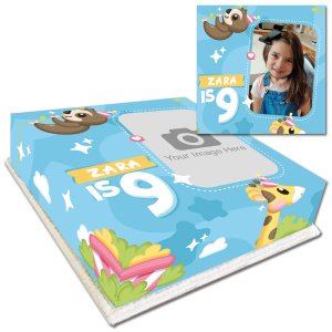 kids animal photo cake
