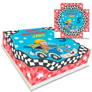 racing car birthday cake