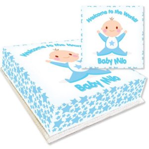 welcome baby boy cake